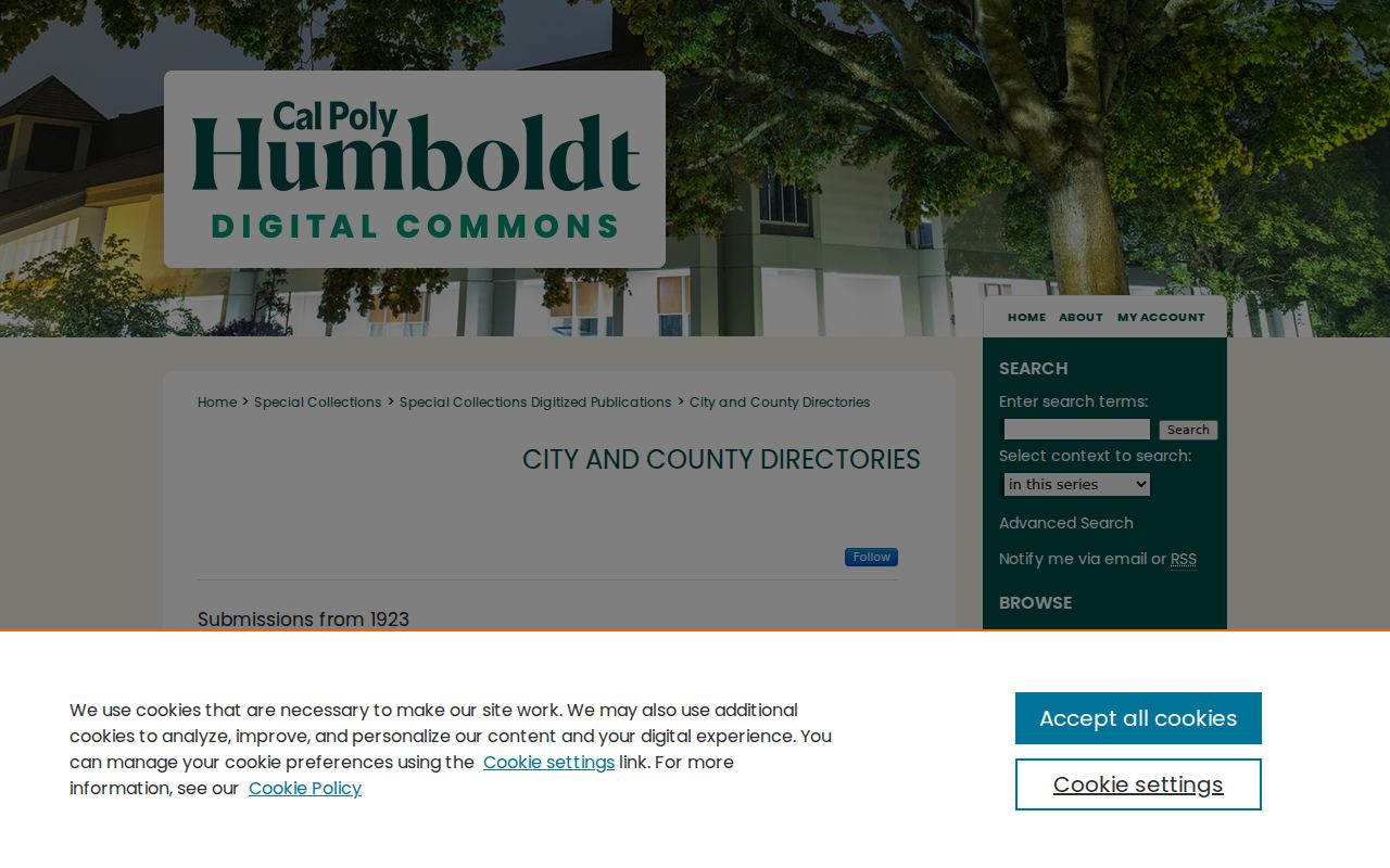 Eureka city directory digitized collection