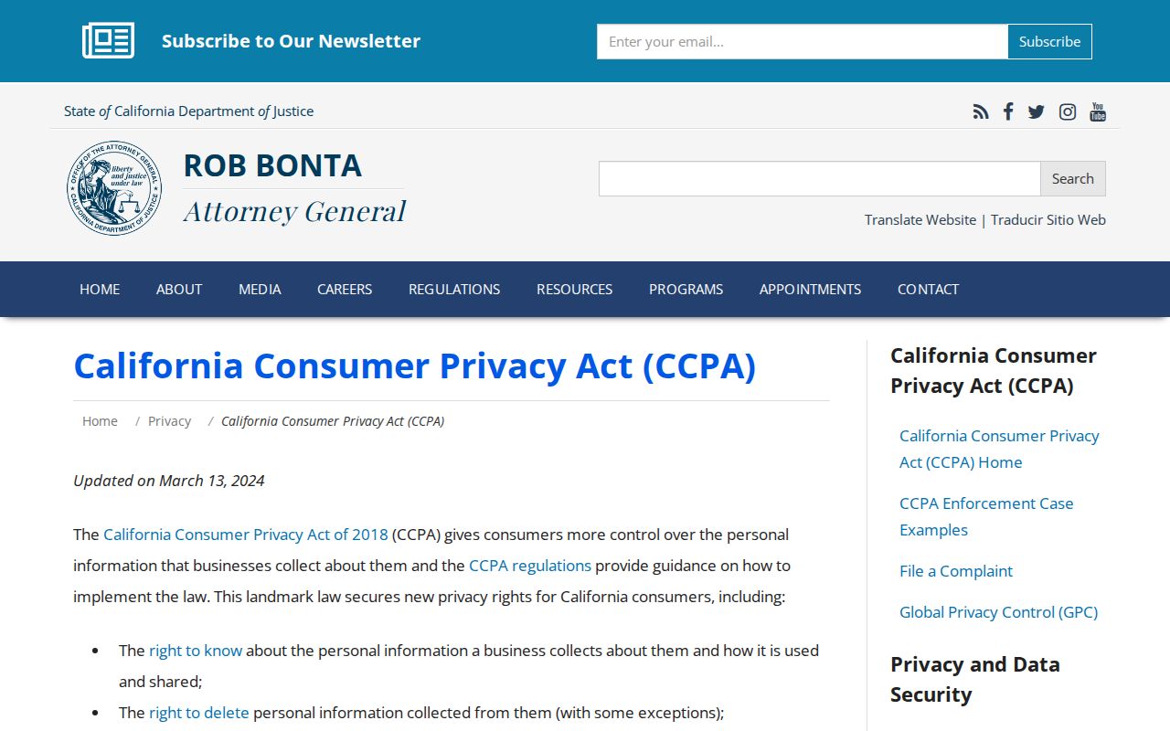 Eureka neighbors California privacy rights